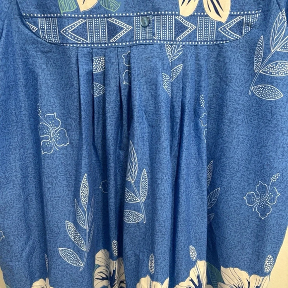 Anthony Richards Blue and White Floral Pajama Dress - Picture 6 of 6